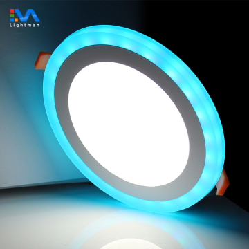 145mm Recessed Round Dual Color LED Panel Downlight