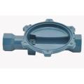 Natural gas pressure reducing valve housing