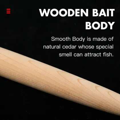 4 to 8 Inch Cedar Plug Fishing Lures for Tuna, Marlin, and Carnivorous Fish