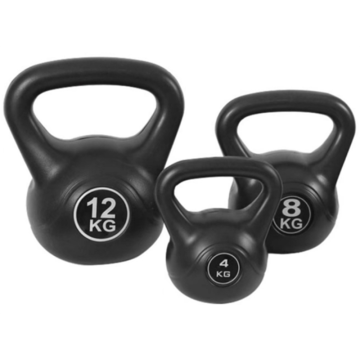 PVC ສີດໍາ PVC KettleBell