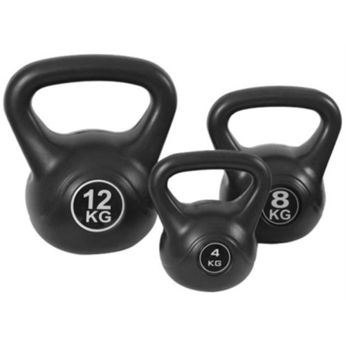 PVC ສີດໍາ PVC KettleBell
