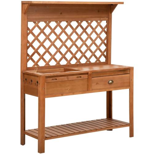 48'' Garden Wooden Potting Bench Table