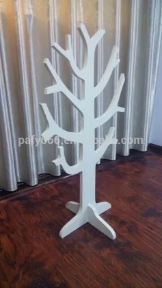 White wooden coat tree prosperity tentacles