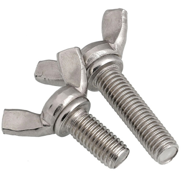 Stainless Steel Butterfly Head Wing Bolts: Sizes M3 to M12, Thumb Hand Toggle Screws