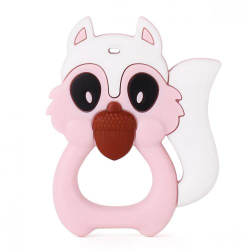 Squirrel silicone baby teething toy wholesale