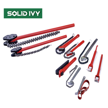 Professional Adjustable Comfort Grip Alloy Steel Heavy Duty Power Chain Pipe Wrench