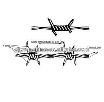 single / double reverse twist barbed wire manufacturer in china