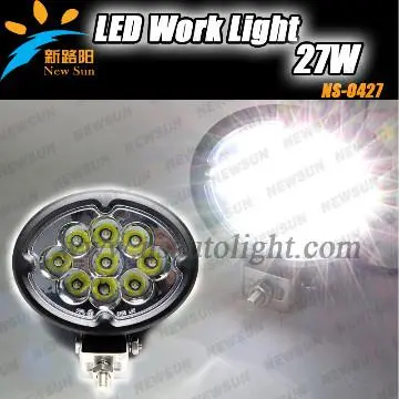 9 LED Working Light 27W Cree led Spot work light Lamp for Motorcycle