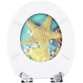 MDF Toilet Seat Soft Close in starfish pattern