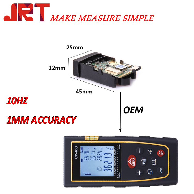 Sensor de medição de distância de triangulação a laser