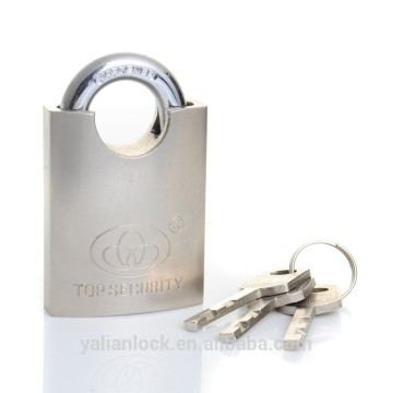 Heavy Duty Shackle Protected Disc Mechanism Nickel Plated Padlock