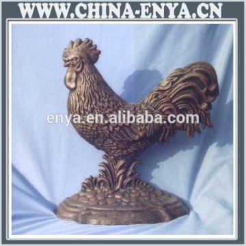 Made in china sculpture garden metal chicken