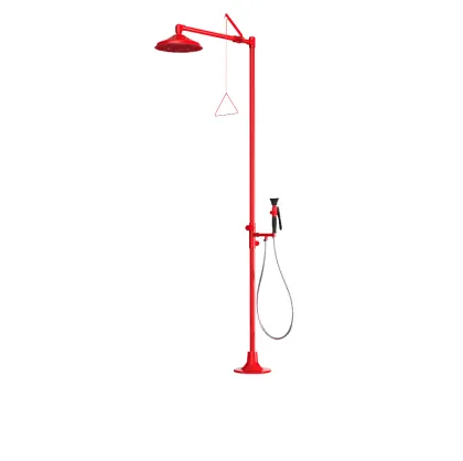 Laboratory Emergency shower red