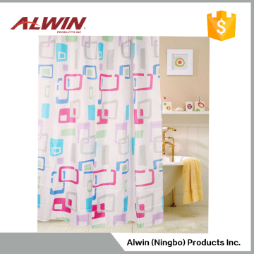 Polyester hotel printing shower curtain 9004