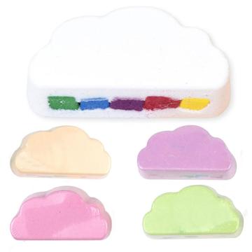 1pc Cloud Bath Salt Rainbow Soap Moisturizing Exfoliating Cleaning For Baby Care Body Skin Bubble Bath Bombs