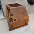 Customized Corten Steel Square Flower Planter