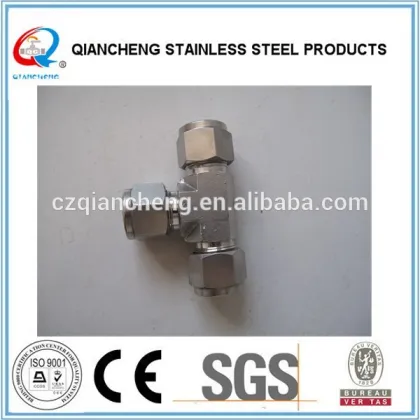 stainlsss steel tee compression connector