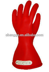 Class 00 Linemen's Electrical Safety Long-sleeve Insulating Latex Rubber Gloves