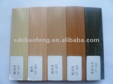 PVC cupboard door in wooden color