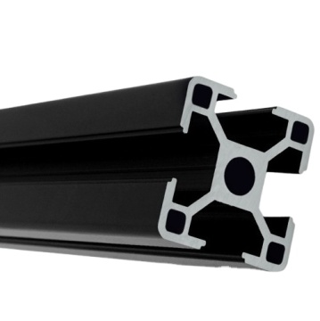 Black Anodized 6061 6063 Aluminum Extrusion 25x25mm Metal Slot Frame