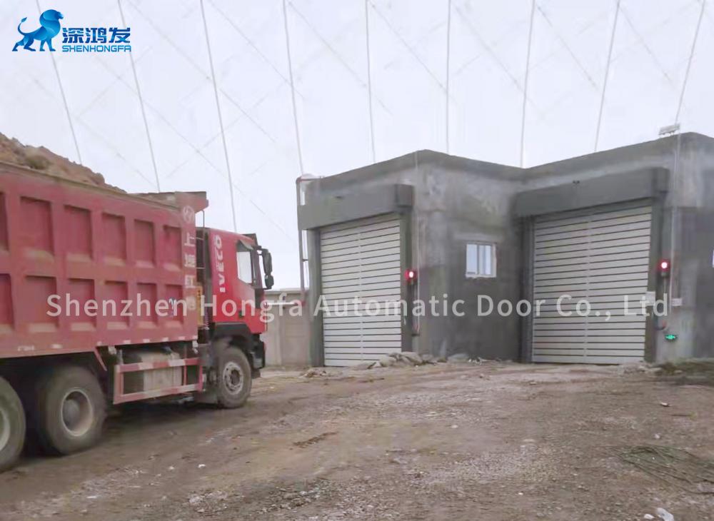 Cement Plant Electric Drive Spiral High Speed Doors