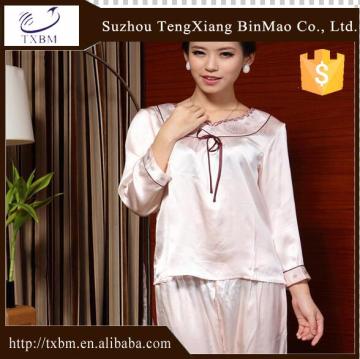 100% silk pajama; crepe, 16mm for women