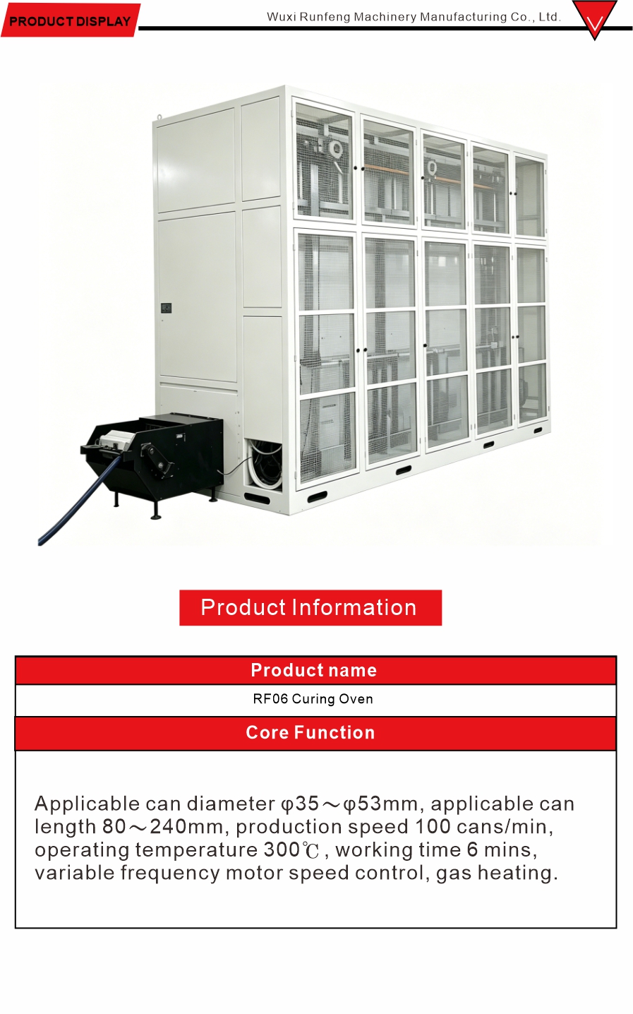 Continuous Can Drying Oven System
