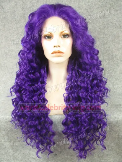 Purple Drag Queen Rupaul Synthetic Lace Front Wig