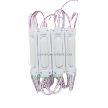 6818 Cold White Lens Backlight LED Module: 12V, 6 LEDs, 1.5W, IP65 Waterproof, PVC Encased, Advertising Box with SMD 2835 LEDs