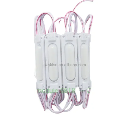 6818 Cold White Lens Backlight LED Module: 12V, 6 LEDs, 1.5W, IP65 Waterproof, PVC Encased, Advertising Box with SMD 2835 LEDs