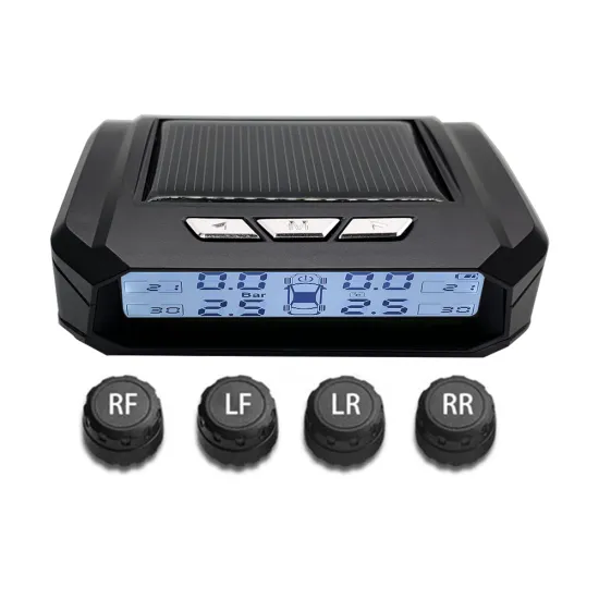VODOOL AN05 Car TPMS Tire Pressure Monitor System USB Solar Charging Auto Tyre Temperature Security Alarm Systems With 4 Sensors