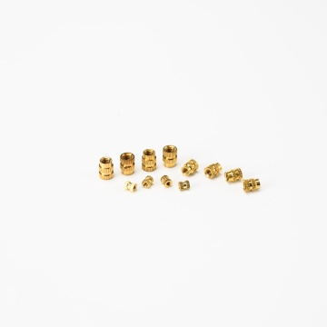 Thread Knurling Round Insert Brass Nuts For Furniture