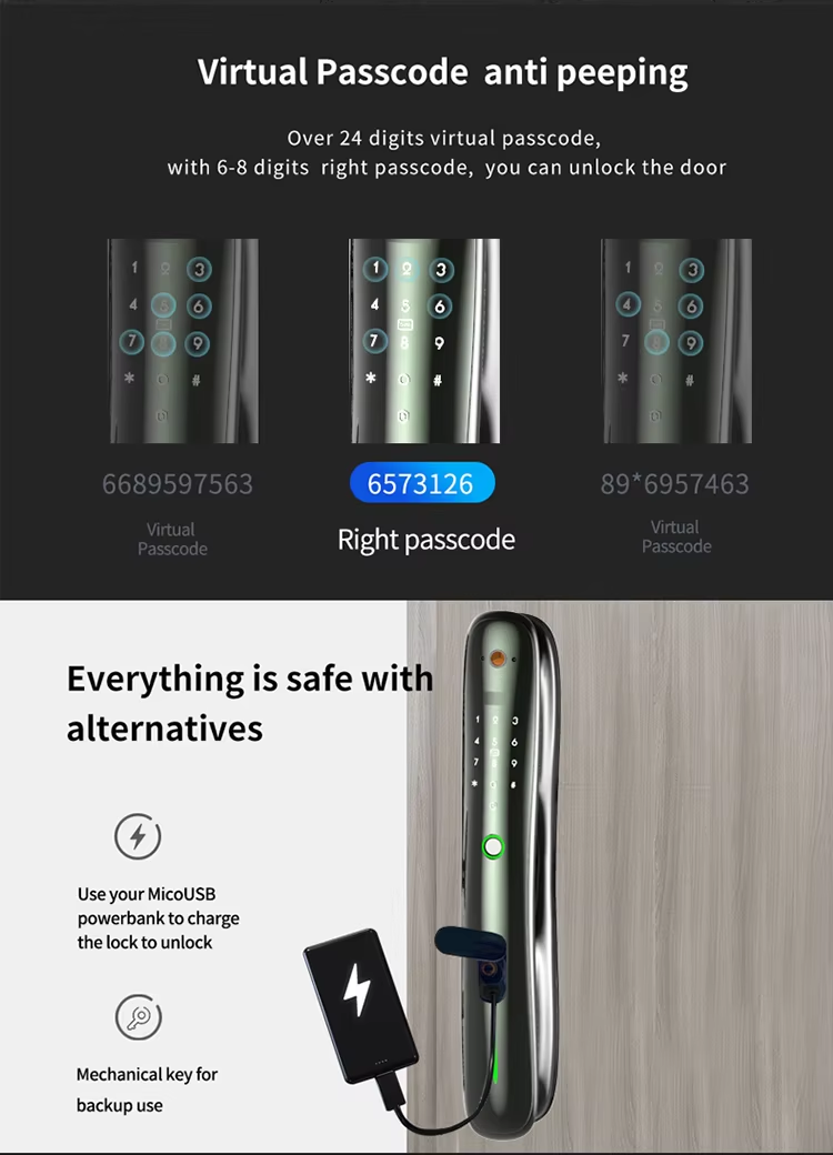 tuya 3d face recognition lock