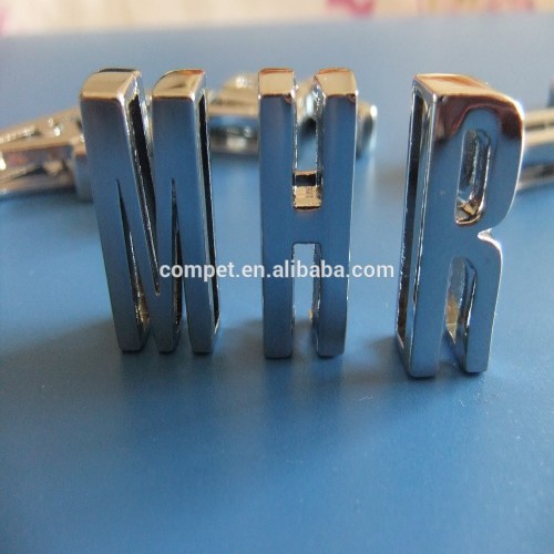 Wholesale Most Best Chrome Plated Zinc Alloy 18mm Plain Slider Letters