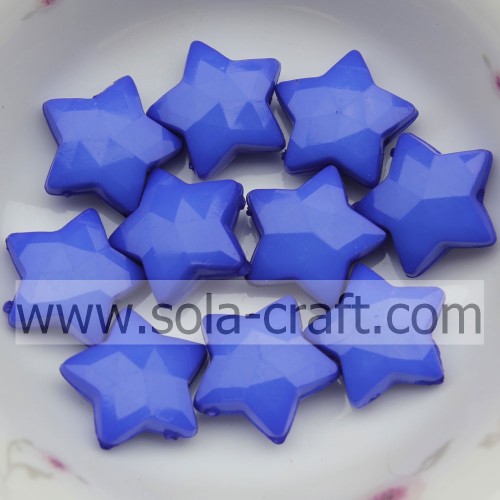 High Quality Opaque Acrylic Small Star Acrylic Solid Beads