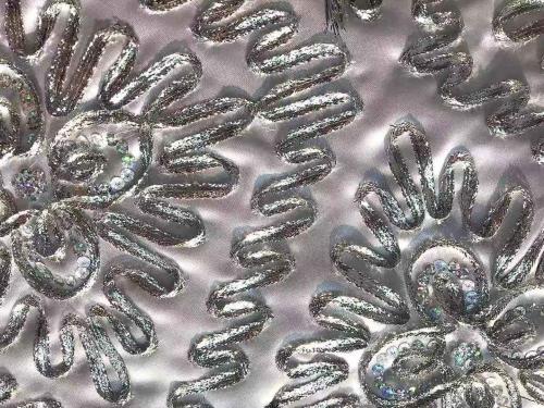 niestandardowe srebrne cekiny do haftowania tkaniny TC