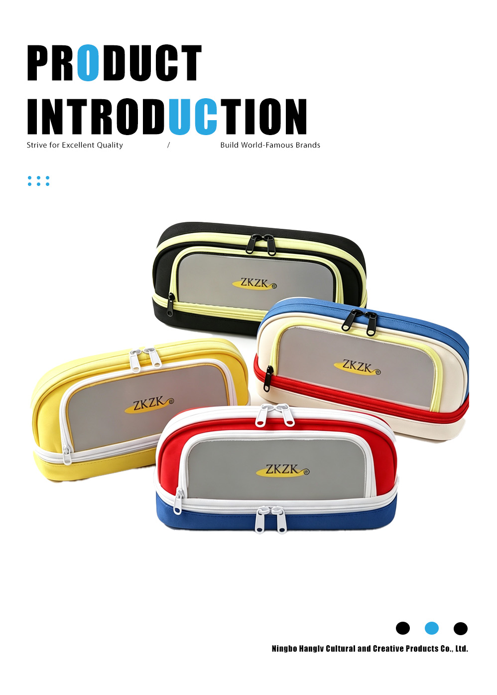 Large-capacity layered pencil case with contrasting colors(9)