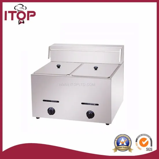 double tank commercial dry fryer