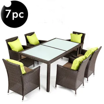 All Weather Outdoor Wicker Rattan Garden Dining Set