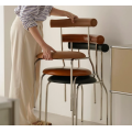 Modern European Dining Chair Featuring Thin Legs