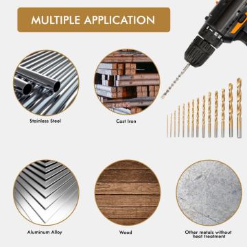 Inch 21pcs HSS Metal Twist Drill Bit Bit