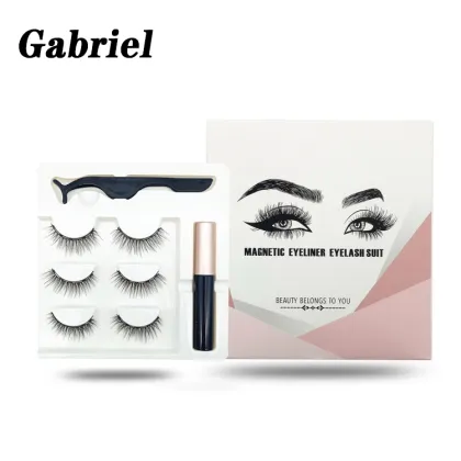 25mm 3D Mink Eyelashes with Magnetic Box - Customizable Own Brand Magnetic Lashes