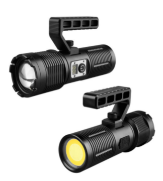 Multifunctional LED Flashlight: High Lumen, Zoomable, Digital Display, Rechargeable & Emergency Ready - Aluminum Alloy Construction