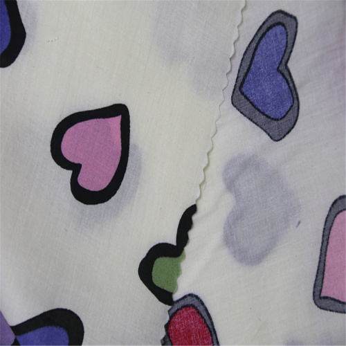 Love Printed Cotton Plain Fabric