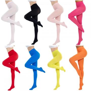 Femmes Cadeaux de collants de colorants de couleur solide