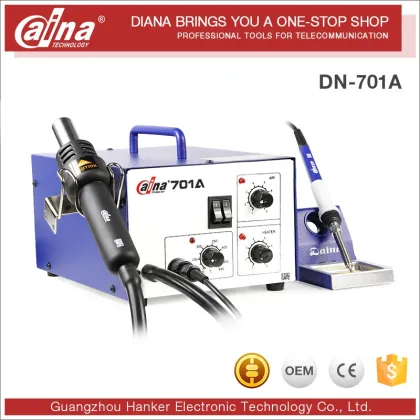 Wholesale Good Price Soldering Machine 2in1 Soldering Irons And Hot Air Soldering Desoldering Station Daina DN701A