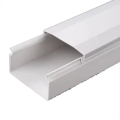 Superior Quality Flame Retardant 80*50mm Wiring Duct 1.8mm Thickness Pvc Cable Trunking