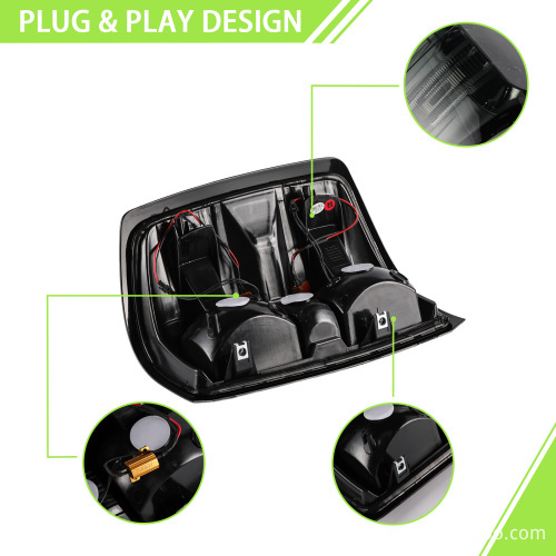 Custom Smoked Tail Light for Chevy Silverado/GMC Sierra 3500 HD (2015-2019)