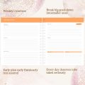 Aangepaste hardcover wekelijkse en maandelijkse doelplanner notebook