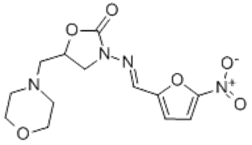 2-Oxazolidinone,5-(4-morpholinylmethyl)-3-[[(5-nitro-2-furanyl)methylene]amino]- CAS 139-91-3